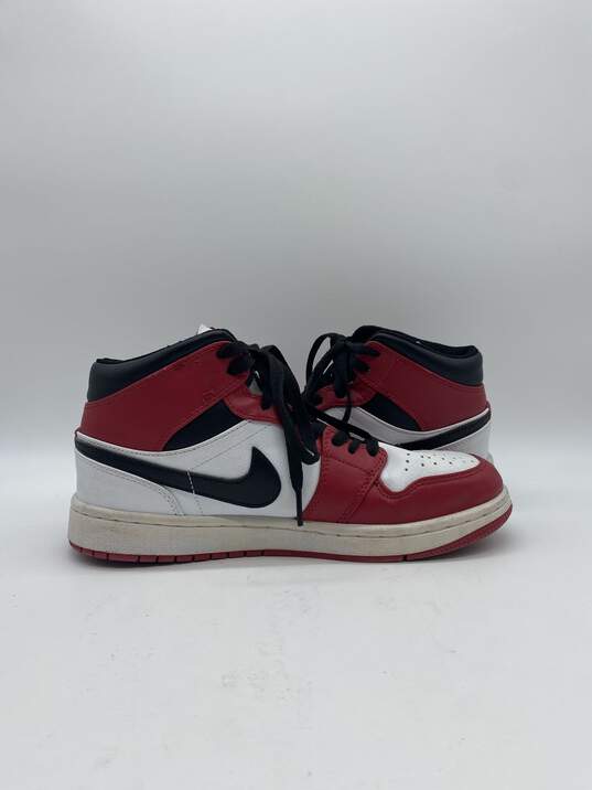 Nike Air jordan 1 mid Red Athletic Shoe Men 8 image number 3