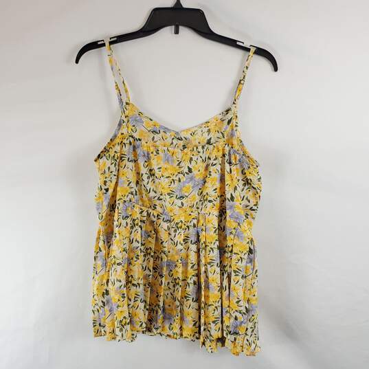 Hayden Women Floral Sleeveless Top M NWT image number 2