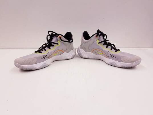 Nike Fly BY Mid 3 Mens Athletic Basketball Shoes White Gray DD9311