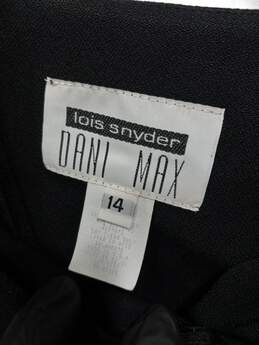 Dani Max Women's Black Dress with Jacket Size 14 alternative image