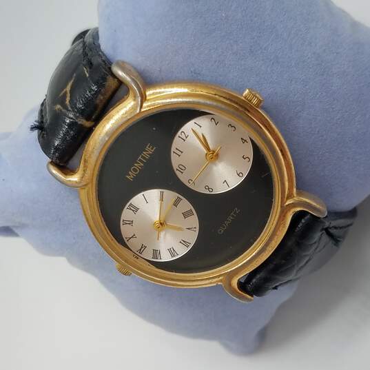 Montine Swiss Dual Time Vintage Quartz Watch image number 4