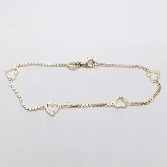 Sterling Silver CZ Necklace/Earring/Bracelet Bundle 3pcs. 13.2g image number 8