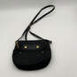 Womens Black Gold Zipper Pocket Adjustable Strap Crossbody Bag Purse image number 1