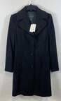 NWT Banana Republic Womens Black Single Breasted Three Button Overcoat Size M image number 1