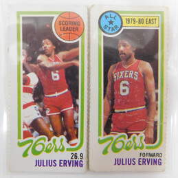 1980-81 Julius Erving Topps (Separated) 76ers