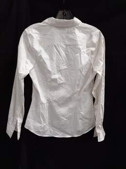 Banana Republic White Non-Iron Tailored Stretch Button Up Shirt Size 4 NWT alternative image