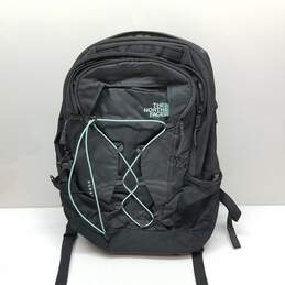 The North Face Black/Teal Polyester Borealis Laptop Backpack
