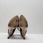Badgley Mischka  Black Gold Suede Ankle Booties Women's Size 8M image number 5