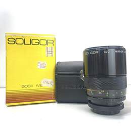 Soligor C/D 500mm f:8 Compact Macro Mirror Camera Lens for Canon