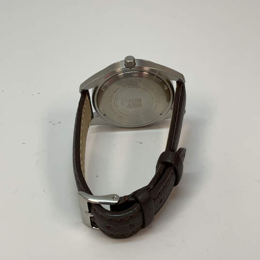 Designer Swiss Army Silver-Tone Victorinox Round Dial Analog Wristwatch image number 5