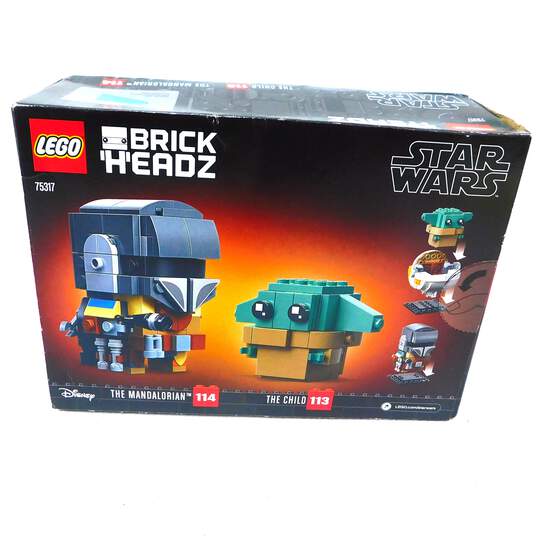 Sealed Disney Lego Brick Headz Star Wars Mandalorian 75317 Building Toy Set image number 4