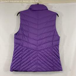 NWT Talbots Purple Women's Puffer Vest, Sz. M alternative image