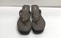 Michael Kors Sarita Monogram Brown Wedge Platform Thong Sandals Women's Size 8 image number 5