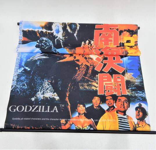 VTG 2000 Godzilla Wall Art Banner Scroll Toho Co. 31x42 image number 1