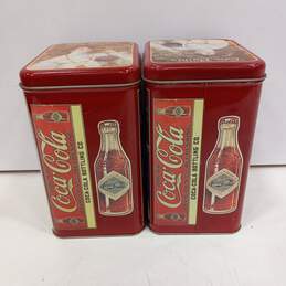 Coca-Cola Collectible Tins 2pc Bundle alternative image