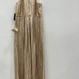 NWT Womens Rose Gold Sleeveless Sequin Regular Fit Maxi Dress Size 10