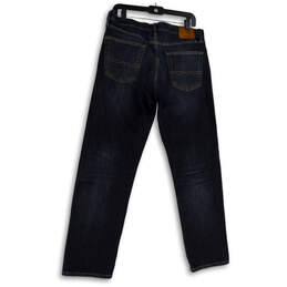 Womens Blue Denim Medium Wash Pockets Stretch Straight Leg Jeans Sz 34/32 alternative image