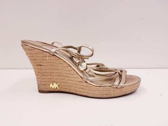 Michael Kors Kami T-Strap Espadrille Wedge Sandals Women's Size 8 image number 2