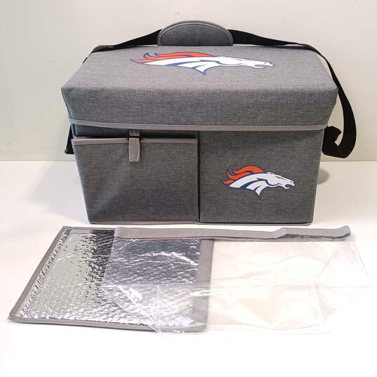 Picnic Time Denver Broncos Ottoman Cooler image number 1