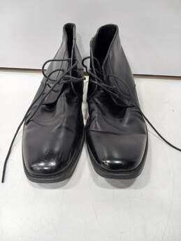 JF J. Ferrar Men's 014-1232 Discovery Black Faux Leather Boots Size 11M