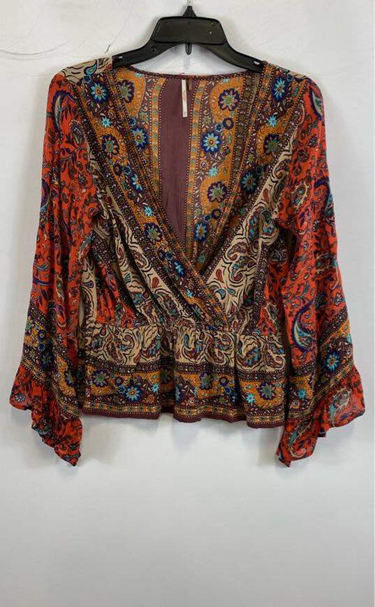 Free People Multicolor Blouse - Size Medium image number 1