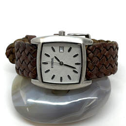 Designer Fossil JR-8838 Brown Leather Stainless Steel Analog Wristwatch alternative image