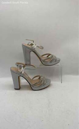 Nina New York Womens Silver Tone Heels Size 5 alternative image