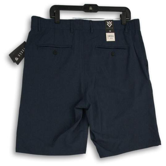 NWT Veece Mens Blue Slash Pocket Flat Front Chino Shorts Size 36 image number 2