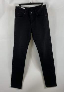 NWT J.Lindeberg Mens Black Pockets Dark Wash Slim-Fit Skinny Jeans Size 32