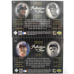 2000 Upper Deck Legends Reflections in Time Ruth Mays Bonds McGwire alternative image