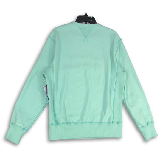 NWT Champion Womens Blue Crew Neck Long Sleeve Pullover Sweatshirt Size Large image number 2
