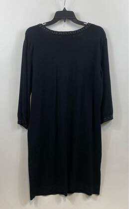 Michael Kors Black Beaded Sweater Dress - Size X Large alternative image