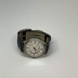 Designer Swatch Silver-Tone Round Dial Adjustable Band Analog Wristwatch alternative image
