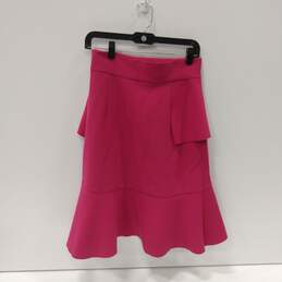 Zara Women Pink Ruffled Skirt Size M