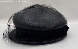 Mr. Paul Womens Black Velvet Hat With Veil alternative image