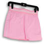 NWT Womens Pink Regular Fit Flat Front Elastic Waist Mini Skirt Size S image number 2