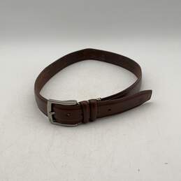 Timberland Mens Brown Leather Adjustable Buckle Dress Belt Size 35/90