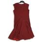 Land's End Womens Red Geometric Sleeveless Fit & Flare Dress Size 14-16 image number 2