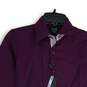 NWT Elie Elie Balleh Womens Purple Geometric Print Button-Up Shirt Size 12 image number 3