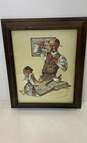 Lot of 2 Norman Rockwell Framed Print and Collectors Plate 1982 image number 6