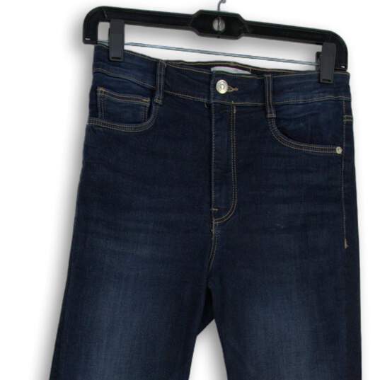 Zara Womens Blue Denim Medium Wash 5-Pocket Design Skinny Leg Jeans Size 6 image number 3