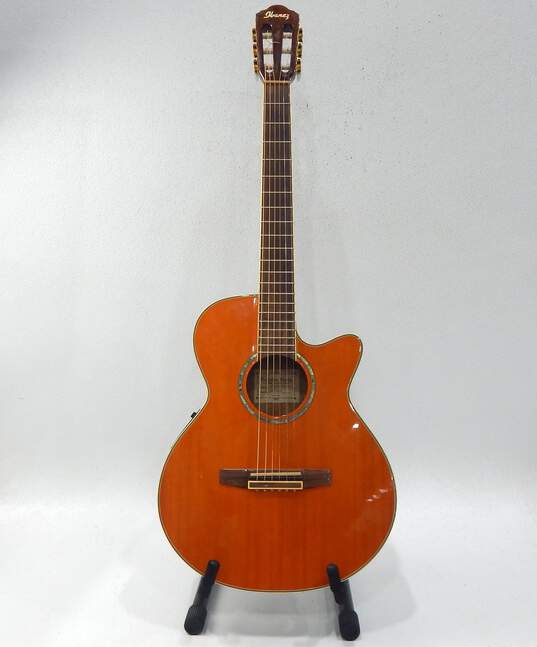 Ibanez Brand AEG10NE-TNG-14-01 Model Wooden 6-String Acoustic Electric Guitar image number 1