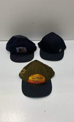 Assorted Adult Men's Snap Back Caps - 3 Various Brands/Style Size One Size