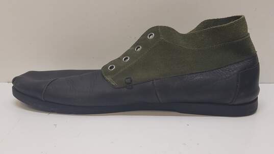 Toms Mens Black Leather & Green Suede Chukka Boots, Size 12, Style &  300812 image number 2