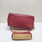 Burgundy Dooney and Bourke Pebbled Leather Shoulder Bag with Mini Pouch, Used image number 5