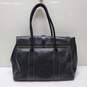 Dooney & Bourke Black Leather Contrast Stitch Shoulder Bag with COA image number 3