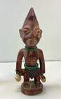 Hand Crafted 8 in Wood Sculptures 2- African Influence Decorative Figurines image number 3