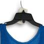 NWT Nasty Gal Womens Blue Sleeveless Scoop Neck Cropped Tank Top Size Medium image number 4