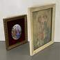 Lot of 2 Framed Art "Walk in the Bois" by Maricelle and Rococo Cameo on Velvet image number 2