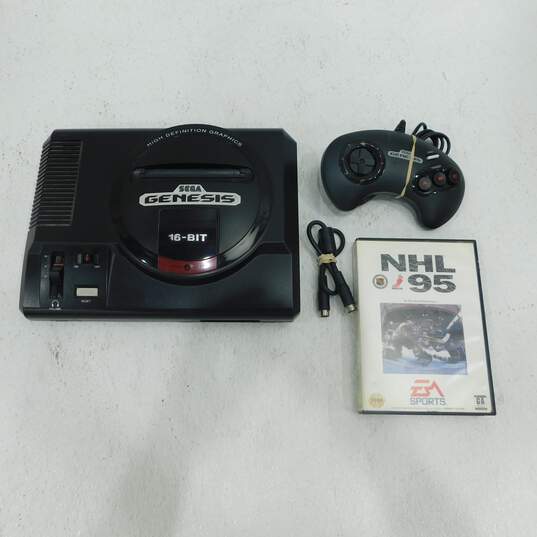 Sega Genesis Model 1 High Definition Console w/ Accessories and NHL 95 image number 1